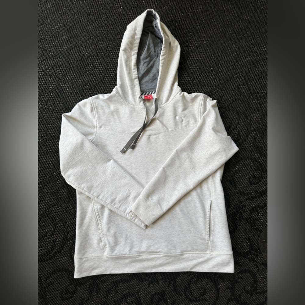 Women’s Puma Light tan hoodie sweatshirt medium large